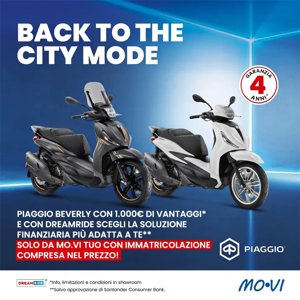 Piaggio Beverly promo ottobre 2026